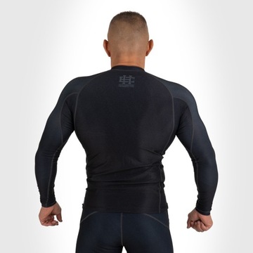 Rashguard Męski z długim rekawem czarny TRACE 2XL