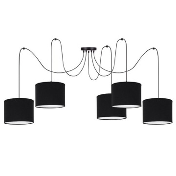 LAMPA WISZĄCA SUFITOWA ŻYRANDOL PAJĄK ABAŻUR LED