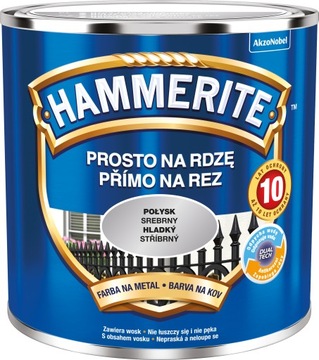 Hammerite Srebrny Połysk 0,25L