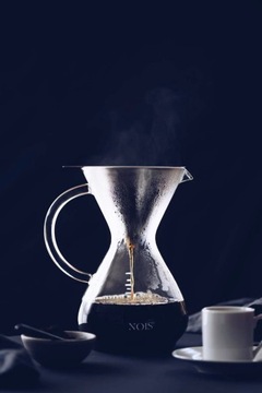 КОФЕВАРКА С ПЕРЕЛИВОМ 1000 МЛ ШУМ