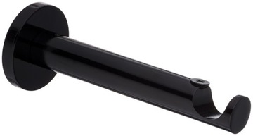 KARNISZ NOWOCZESNY CZARNY POJEDYNCZY FI 25mm 480cm