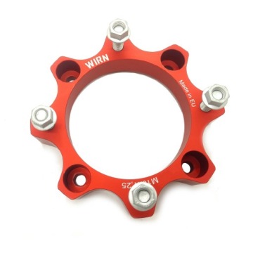 ПРОСТАВКИ 2ШТ 4/136 50ММ КРАСНЫЙ АНОДИРОВАННЫЙ