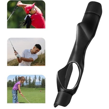 GOLFOWY TRENAŻER CHWYTU KOREKTOR POSTAWY GOLFOWEJ TRENINGU SWINGU CZARNY