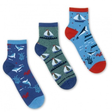 MORAJ Skarpetki 3/4 STATKI 3-PARY SOCKS 39-42