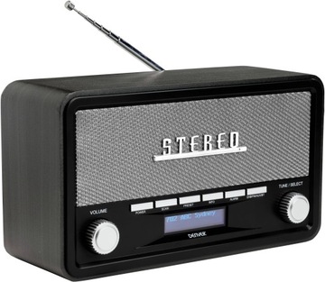 Сетевое радио DAB+, FM Denver DAB-18, черный, Bluetooth, aux