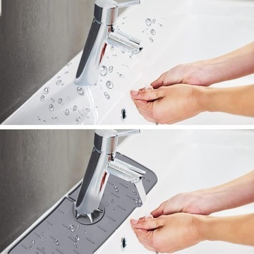 СИЛИКОНОВЫЙ КОВрик КОВрик ДЛЯ МОЙКИ СЛИВ ПОД КУХНЕЙ ЛЕНТА ДЛЯ КРАНА ДЛЯ РАКОВИНЫ ТЕМНО-СЕРАЯ