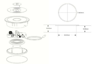 Беспроводное настольное зарядное устройство USB A + USB C
