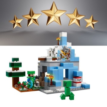LEGO Minecraft 21243 Снежные вершины + подарочный пакет
