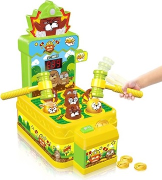 Dovednostní Hra Whac-a-mole Krtek Kladivo Vzdělávací Hračky S Led Zvukem