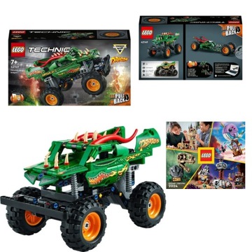 LEGO Technic Monster Jam Dragon Napęd PullBack 2w1