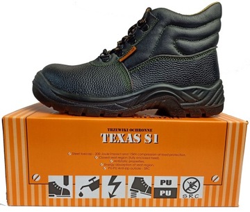 Trzewiki buty ochronne robocze TEXAS S1 42