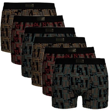6x BOKSERKI MĘSKIE BAWEŁNIANE XXXL