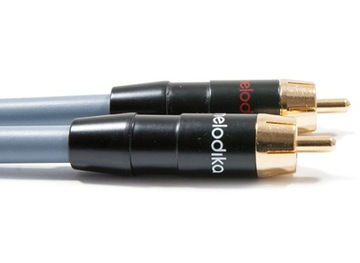 КАБЕЛЬ 2x RCA - 2RCA CINCH INTERKONEKT AUDIO MELODIKA MD2R10G GUNMETAL 1м