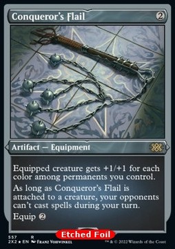 Conqueror's Flail - FOIL etched @@@@@