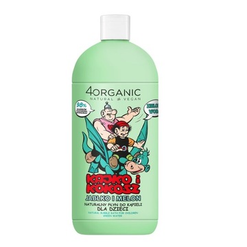 4organic Kajko i Kokosz naturalny płyn do kąpieli dla dzieci Zielona W P1