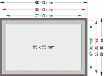 Wizytówki 500 sztuk Folia softouch ekskluzywna