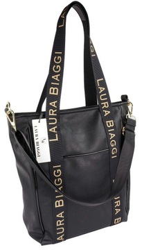 LAURA BIAGGI Damska Torebka A4 Elegancka Listonoszka SHOPPER