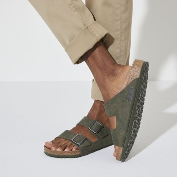 Birkenstock Klapki Męskie Arizona Bs Vegan Desert Dust Thyme 43