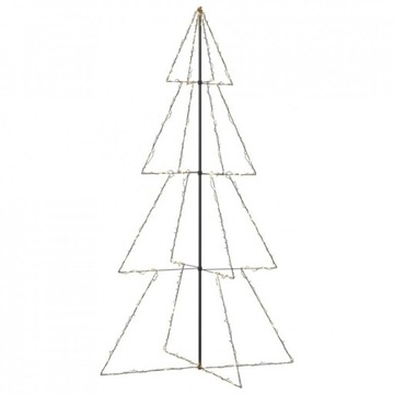 CHOINKA ZEWNĘTRZNA METALOWA LAMPKI 360 LED 143x250