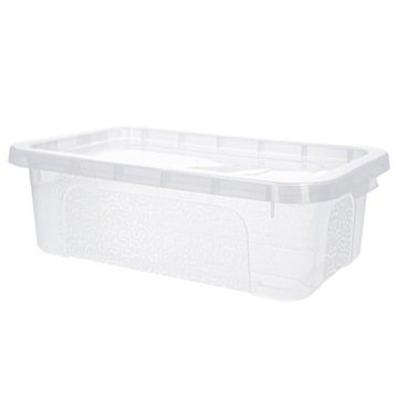 Пластиковый ящик, прозрачный контейнер, 4,5л, закрытый органайзер.