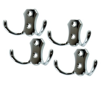 Вешалка, навинчивающийся крючок для одежды, хром