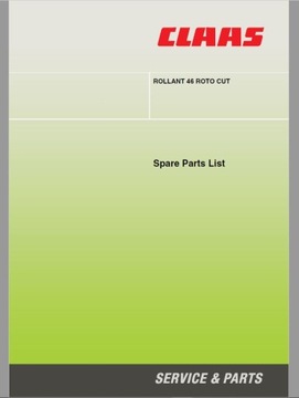 Katalog części prasa CLAAS ROLLANT 46 ROTO CUT