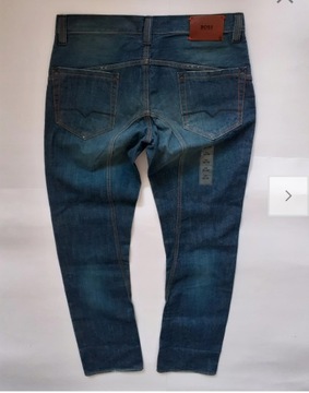 42 ## HUGO BOSS ## MĘSKIE SPODNIE JEANSY 35/36