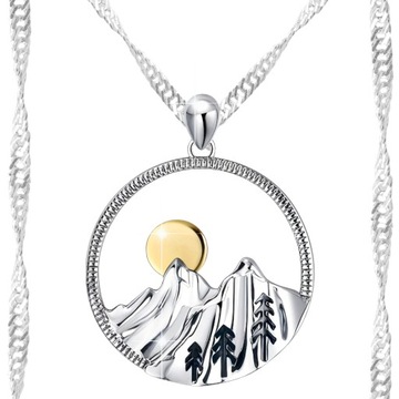 Naszyjnik srebrny 925 z motywem Gór Tatry Zakopane góry górami górski