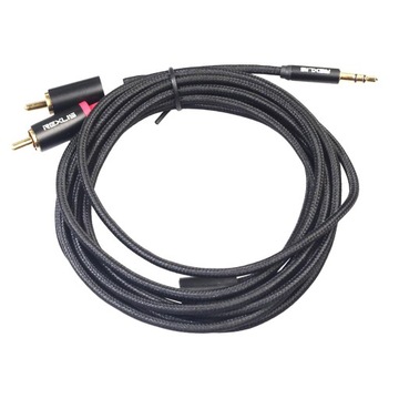 3x Kabel Audio Stereo Przewód 3.5mm Do 2 RCA Męski
