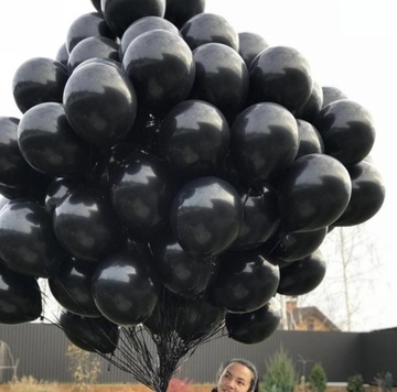BALONY NA 18 URODZINY CZARNE POŁYSK BŁYSZCZĄCE