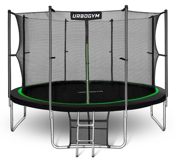 TRAMPOLINA OGRODOWA Z SIATKĄ WEWNĘTRZNA DO OGRODU DLA DZIECI 12 FT 374CM