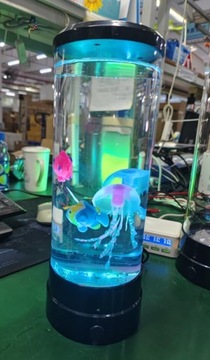 НОЧНИК ВОДЯНАЯ СВЕТИЛЬНИК С МЕДУЗАМИ И РЫБАМИ ДЛЯ МЕНЯЮЩЕГО ЦВЕТ ДЕКОРА