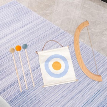 Набор деревянных садовых игрушек. Детские игрушки в подарок. Подвижные игры. Спортивные игрушки