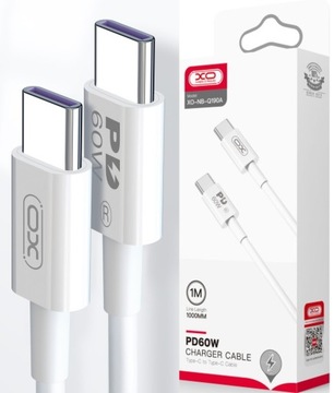 Kabel 1m Przewód USB -C PD 40W do Ładowarki QC XO
