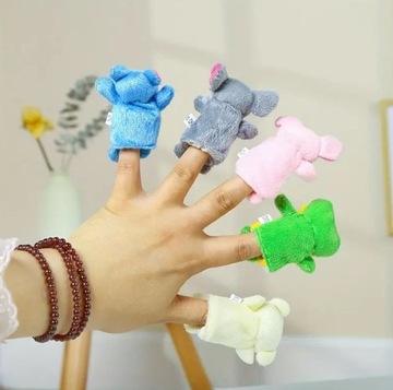 FINGER PUPPIES животные мягкие игрушки куклы для детей талисманы 10 шт.