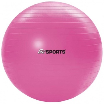 Piłka gimnastyczna 65cm różowa ScSPORTS