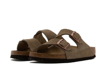 Klapki Birkenstock Arizona brązowe 51463 38