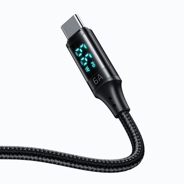 КАБЕЛЬ MCDODO С ДИСПЛЕЕМ USB-C БЫСТРАЯ ЗАРЯДКА USB TYPE C 5A 66W 1M