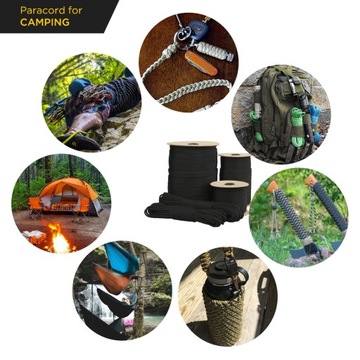 EDCX 4мм Paracord 550 - (Зеленый, 15 м)