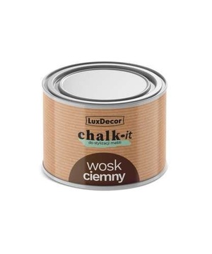 LuxDecor CHALK-IT wosk do mebli ciemny 0,4 l