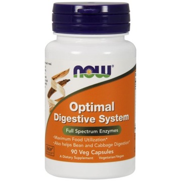 NOW Optimal Digestive System 90vcaps DETOKS WĄTROBA PROBLEMY SKÓRNE