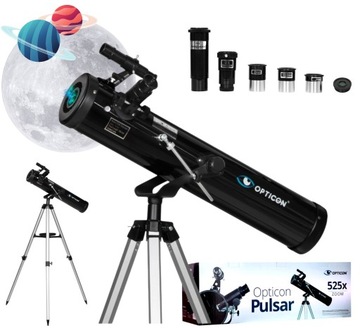 Teleskop Astronomiczny Luneta OPTICON - Pulsar 76F700 AZ + akcesoria