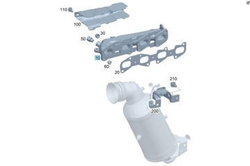 MERCEDES-BENZ OE A 6511400909 KOLEKTOR VÝFUKOVÝ