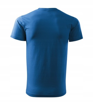 koszulka męska LUX 4XL niebieska krótki rękaw