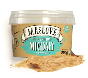 MASŁO MIGAŁOWE MASLOVE PASTA PIECZONE MIGDAŁY