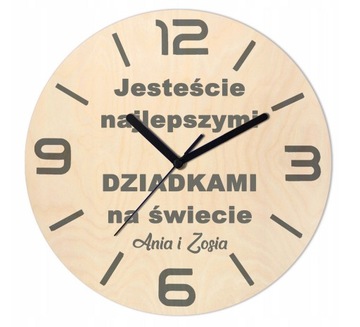 ZEGAR ŚCIENNY 20cm na ścianę DZIEŃ BABCI DZIADKA
