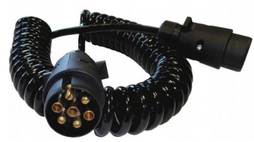 PRZEWÓD SPIRALNY 2xWTYCZKA 7 PIN 5 METRÓW
