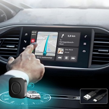 Bezprzewodowy Adapter Samochodowy Android Auto Obsługa Netflix Youtube