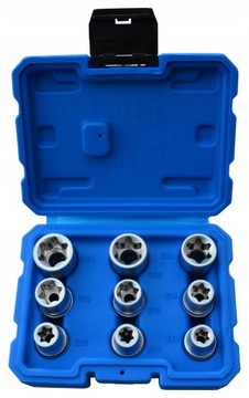НАБОР ВНУТРЕННИХ ТОРЦЕВ TORX E10 E24, 9 ШТ.