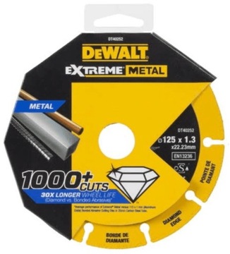 DeWALT DT40252 АЛМАЗНОЕ ПОЛОЖЕНИЕ EXTREME METAL 125